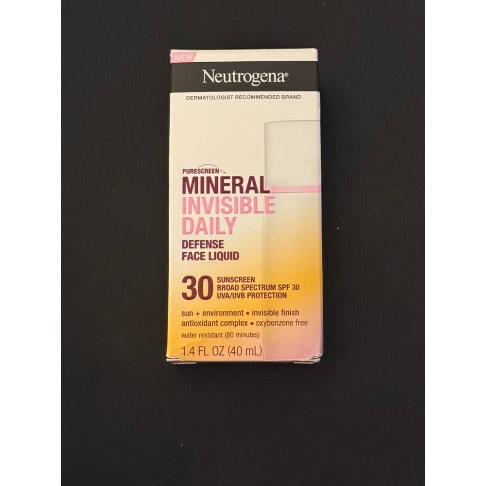 Neutrogena Purescreen+ Mineral Invisible Daily Defense Face Liquid SPF 30 1.4 oz